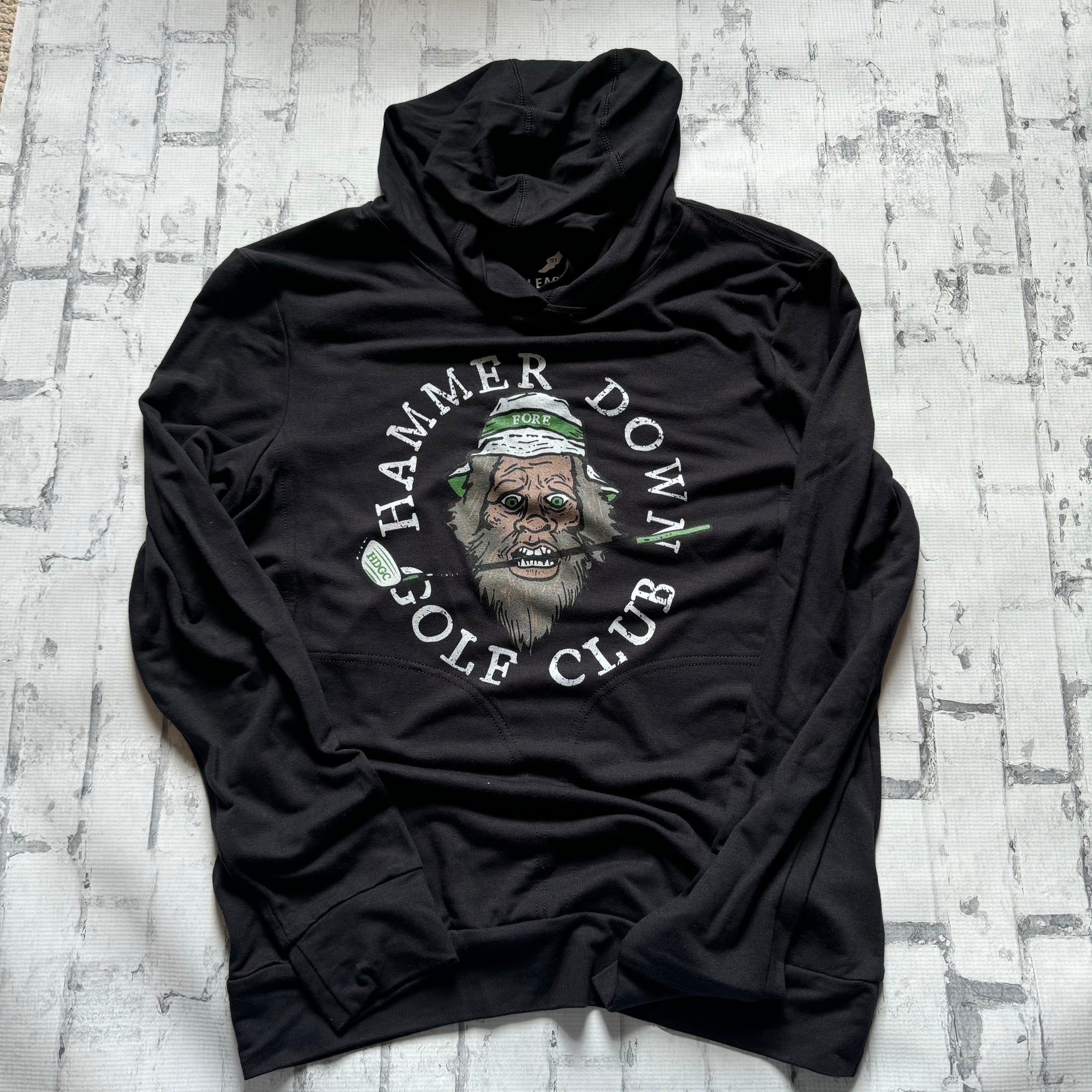 Hammer Down "Golf Club" Lightweight Hoodie - Black