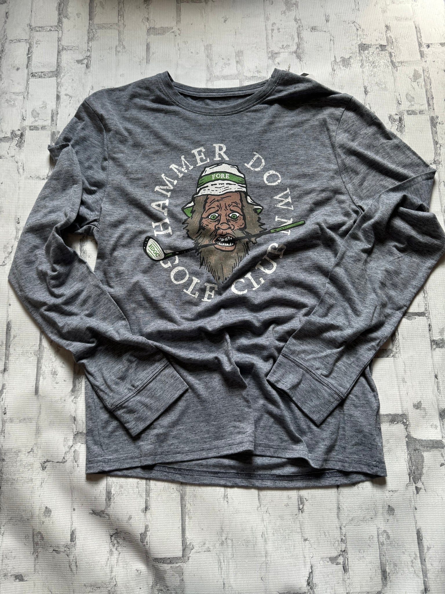 Hammer Down "Golf Club" Long Sleeve T-shirt - Blue