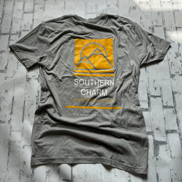 Southern Charm “Two Peaks" Short Sleeve T-shirt - Grey