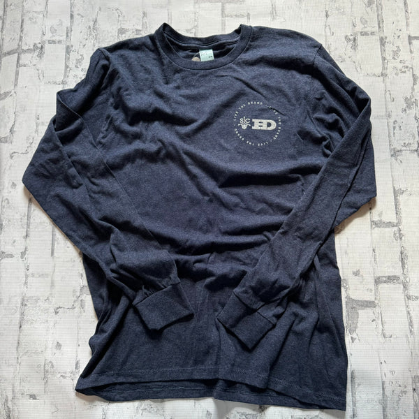 Hammer Down "Collage" Long Sleeve T-shirt - Navy