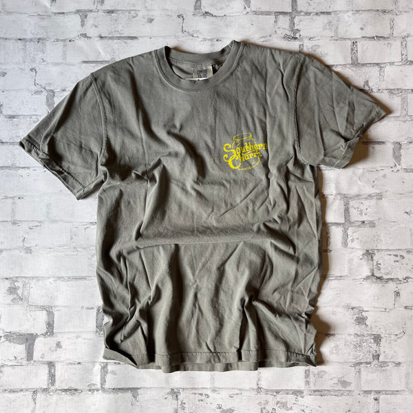 Southern Charm "Sunflower Swirl" Short Sleeve T-shirt - Heather Gray - Southern Charm "Shop The Charm"