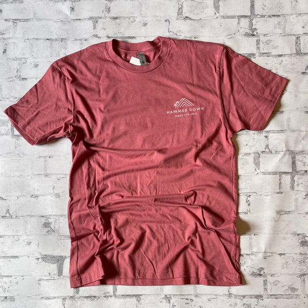Hammer Down "Jeep Mountain" Short Sleeve T-shirt - Mauve - Southern Charm "Shop The Charm"