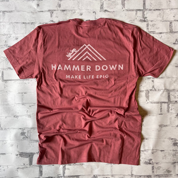 Hammer Down "Jeep Mountain" Short Sleeve T-shirt - Mauve - Southern Charm "Shop The Charm"