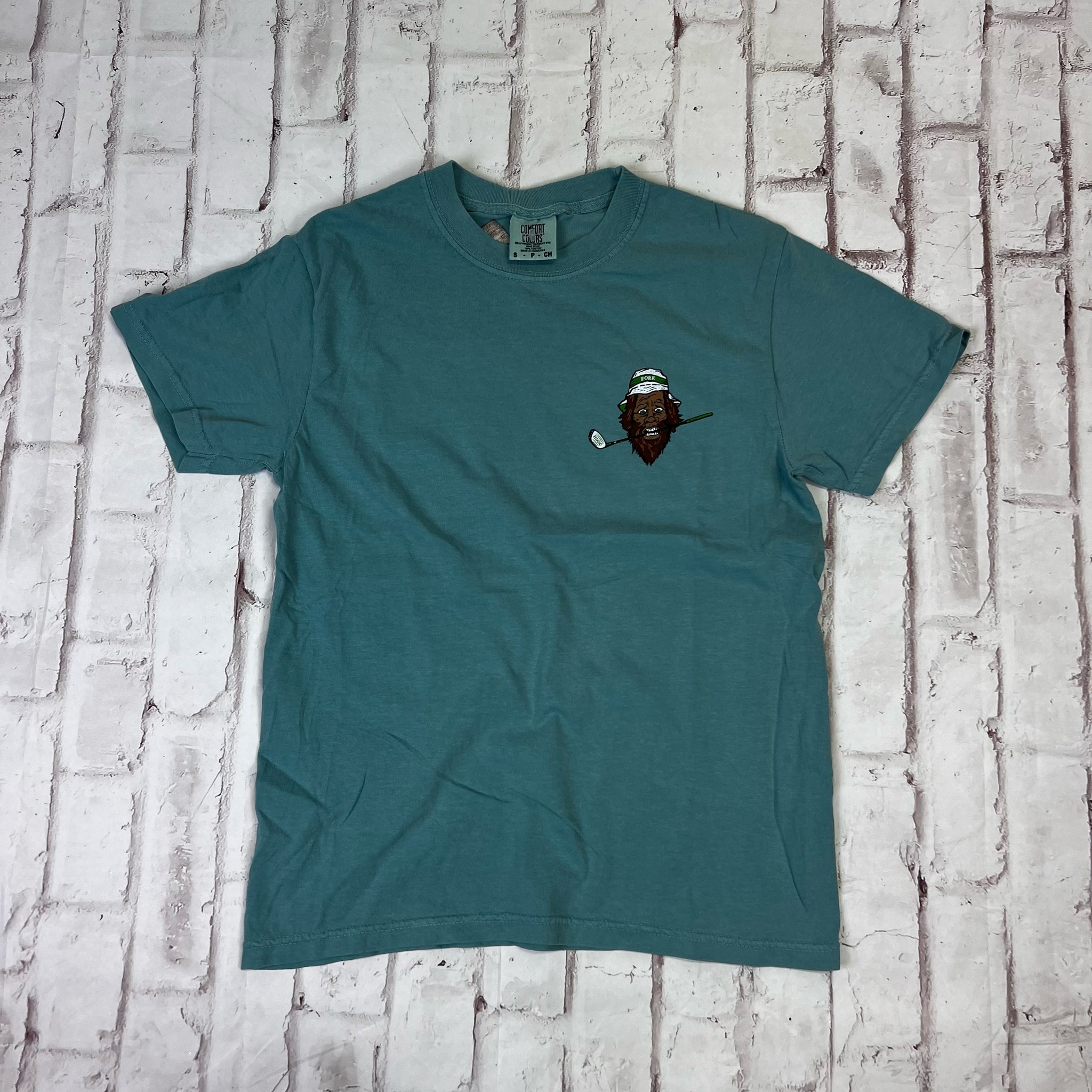Hammer Down Golf Club "Hack Sasquatch LC Only" Short Sleeve T-shirt - Seafoam