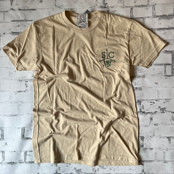 Southern Charm "Cabin Square" Short Sleeve T-shirt - Cream - Southern Charm "Shop The Charm"