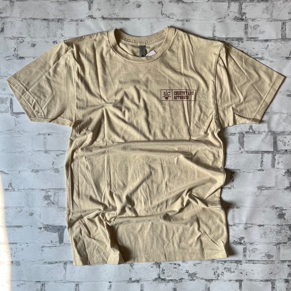 Southern Charm "Bass Boat" Short Sleeve T-shirt - Cream - Southern Charm "Shop The Charm"