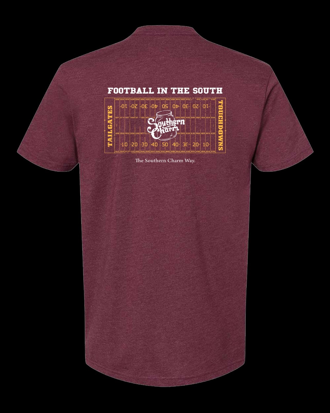 Southern Charm "Football" Short Sleeve T-shirt - Multiple Colors