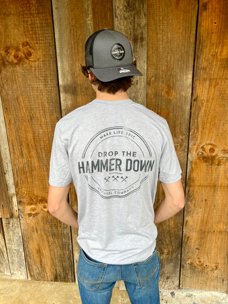 Hammer Down "HD Circle Stamp 23" Short Sleeve T-shirt - Seaside - Southern Charm "Shop The Charm"