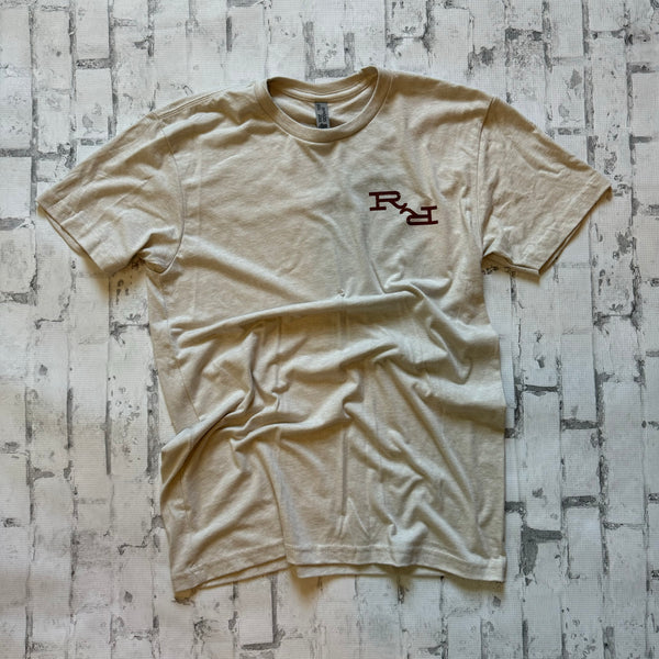 Ripple and Run "Rodeo" Short Sleeve T-shirt - Light Khaki