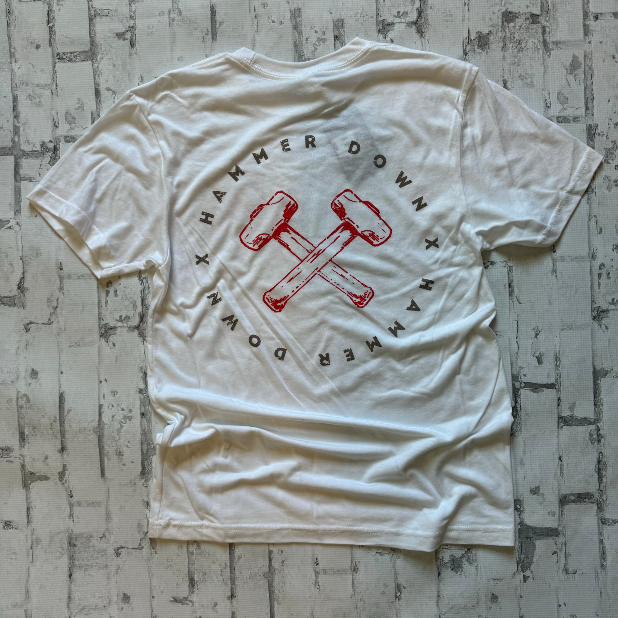 Hammer Down “Hammer Circle" Short Sleeve T-shirt - White