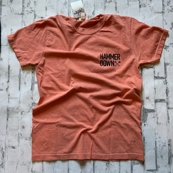 Hammer Down "Sasquatch" Short Sleeve T-shirt - Coral