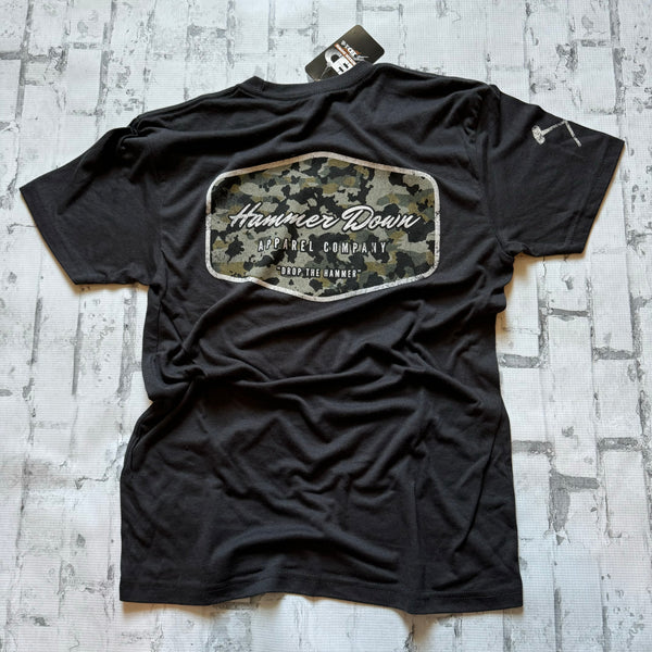 Hammer Down "Field Camo" Short Sleeve T-shirt - Solid Graphite