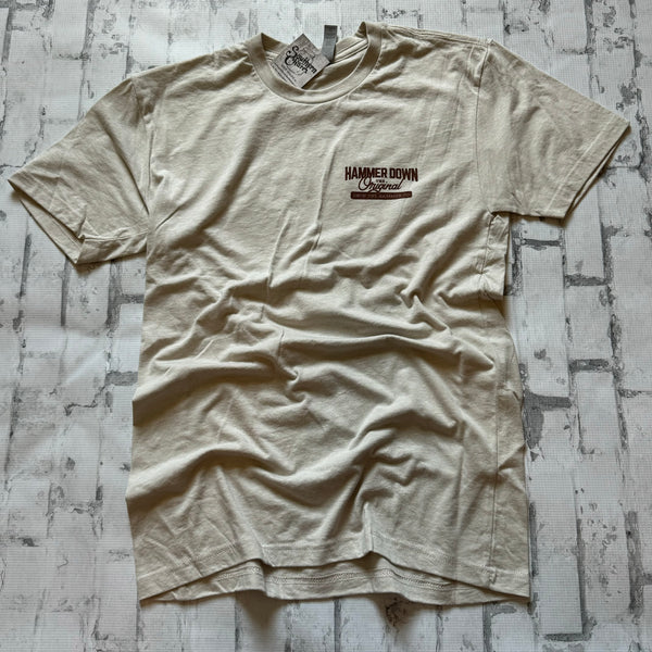 Hammer Down "OG DTH” Short Sleeve T-shirt - Beige