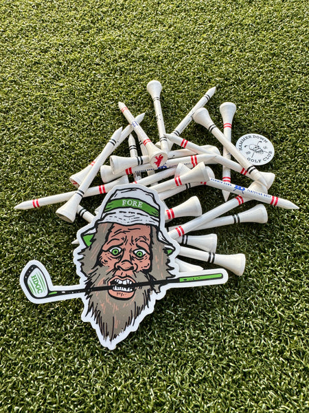 Hammer Down Golf Club "HD Golf Club" Golf Tees Assortment - White