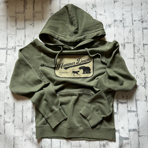 Hammer Down "bear Hunting Co Label" Hoodie - Green