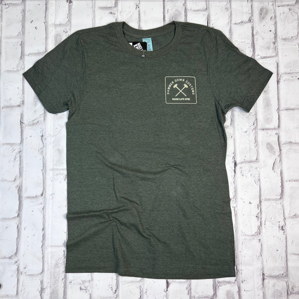 Hammer Down Customs Square Army Green