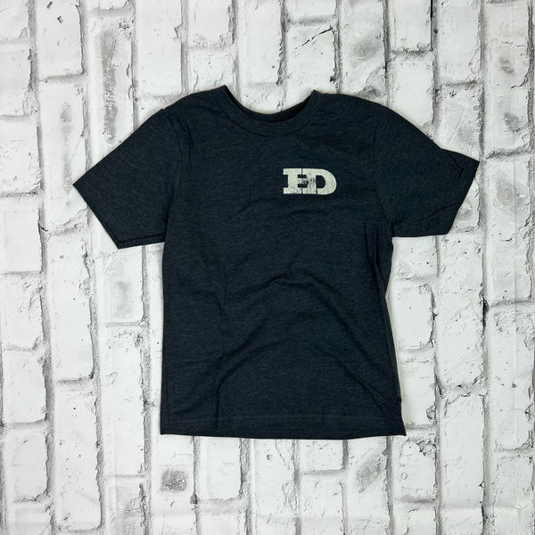 KIDS Hammer Down "Bear and Dog" Short Sleeve T-shirt - Charcoal - Southern Charm "Shop The Charm"