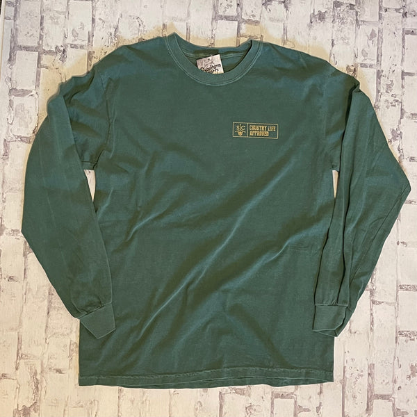 Southern Charm "Hookin Up" Long Sleeve T-shirt - Seafoam - Southern Charm "Shop The Charm"